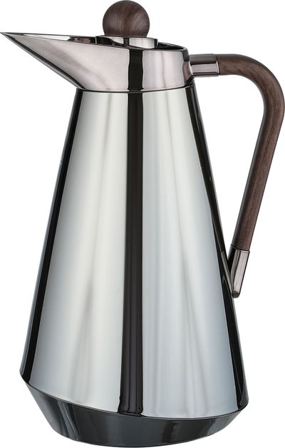 طقم ترامس طريف السيف غاليري، 1/0.7 لتر، حافظة داخلية زجاج، يد خشبي غامق، غطاء ضغاط - اسود product image 2