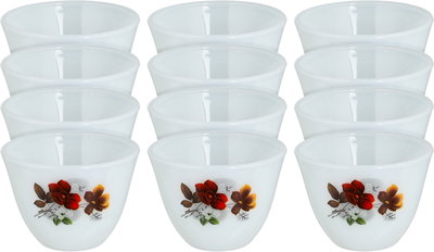 طقم فناجين قهوة عربي سعودي أوبال السيف بلص، 12ح، مشجر ملون - أبيض product image 1