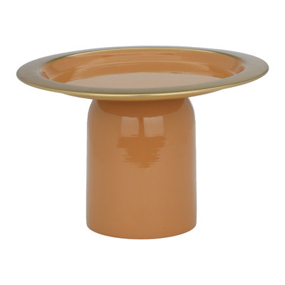 Al Saif Gallery steel cake stand, round, base - brown product image 2