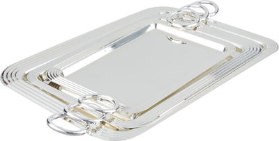 Alsaif Gallery Steel Tofry Set, 3 Pieces - Silver product image 1
