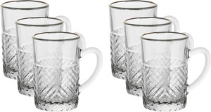 Max Glass Teapot Set, Gold Line, 6 Pieces - Clear product image