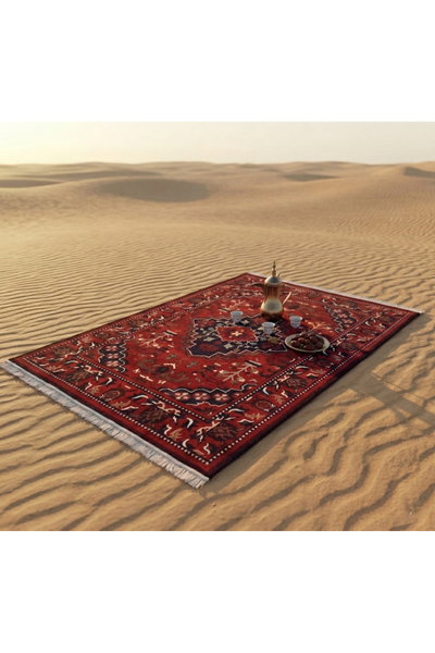 سجادة مجلس بوليستر سجادتي، 90×200 سم - احمر product image 4