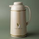Abu Feel Japanese Stainless Steel Zogrishi Thermos, 1 Liter, Glass Inner Container, Push Button - Beige product image 1