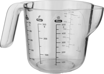 Al Saif Gallery Acrylic Measuring Cup, 0.5 Liters - Transparent Gray product image 3
