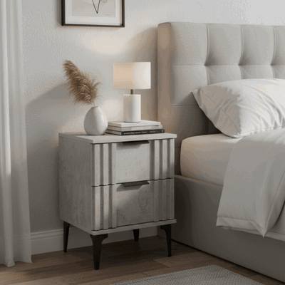 كومدينه خشب ام دي اف، 50×50×47.10 سم، 2 درج - رمادي product image 1