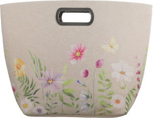 شنطة ترامس قماش السيف غاليري، 30x20x32 سم، نقش زهور - بيج product image