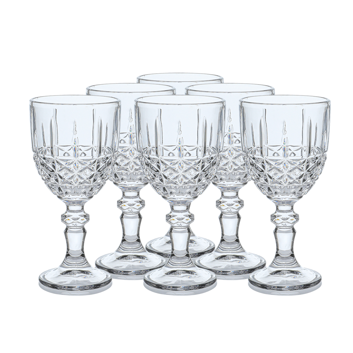 طقم كاسات زجاج ماكس بقاعدة السيف غاليري، 6 قطع - شفاف product image 1