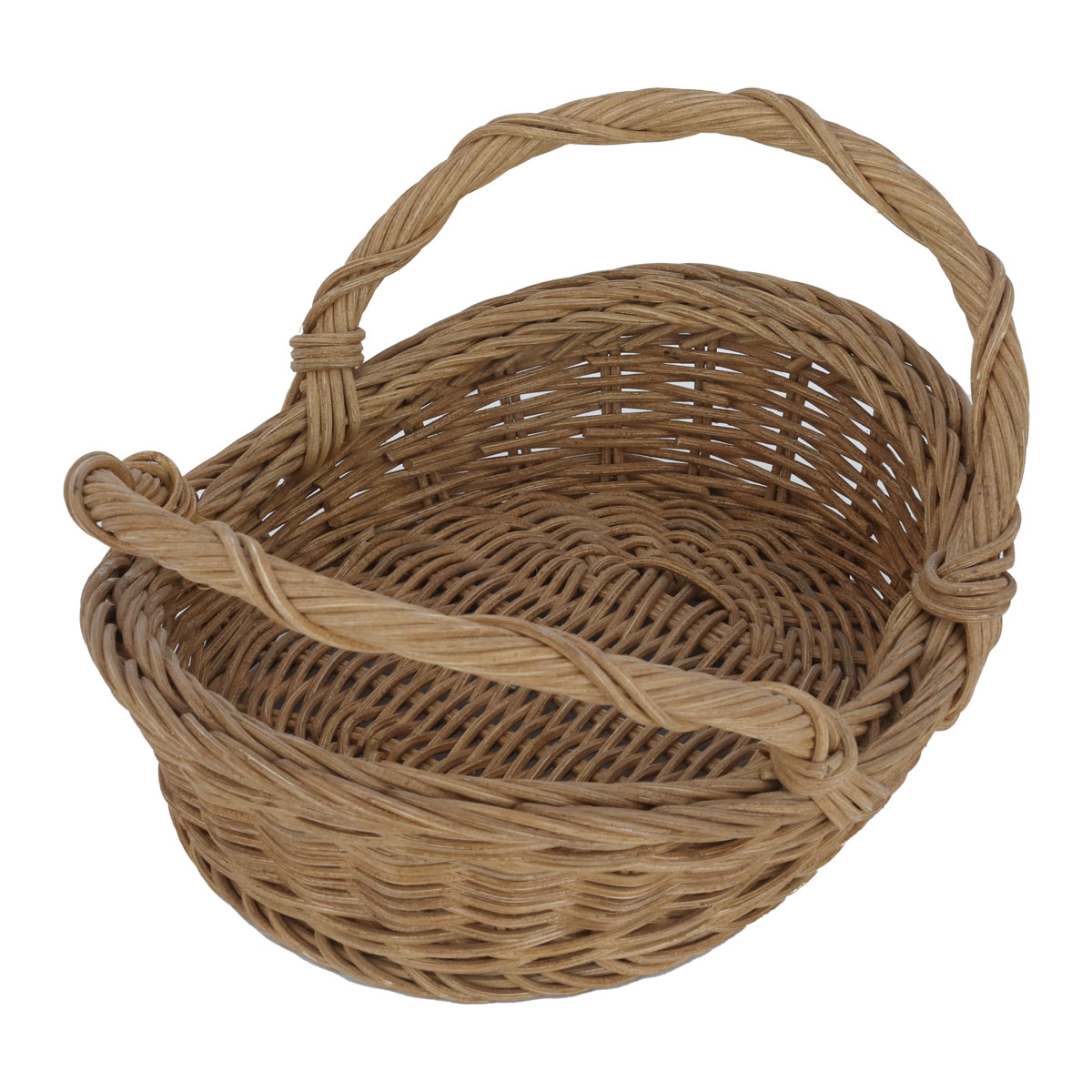 سلة تقديم خوص بيضاوية السيف غاليري، 27.5×22×9 سم - بيج product image 2