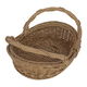 Al Saif Gallery Oval Wicker Serving Basket, 27.5 X 22 X 9 Cm - Beige product image 2