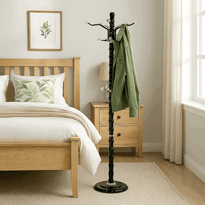 Metal Modern Clothes Hanger, 173 X 46 Cm - Black product image 1