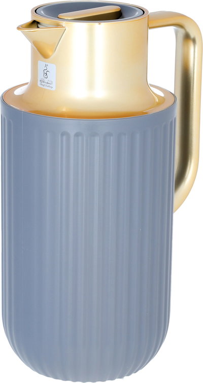 Everest Laura Thermos, 1.6 litres, golden handle, thermal glass inner shell, plastic outer shell - dark gray product image 3