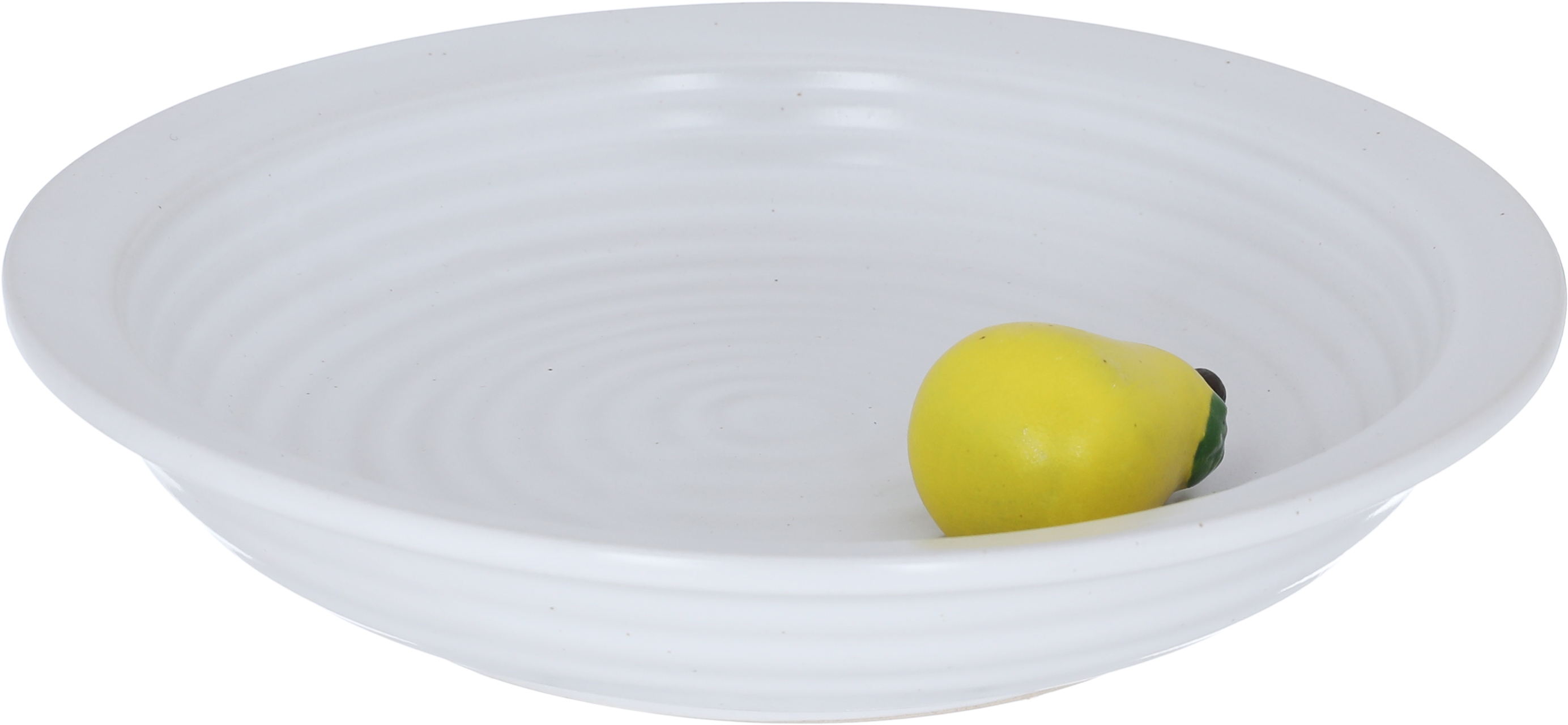 Al Saif Gallery Porcelain Soup Bowl, 19.2 x 19.2 x 4 cm, decorated with lemon - white product image 2