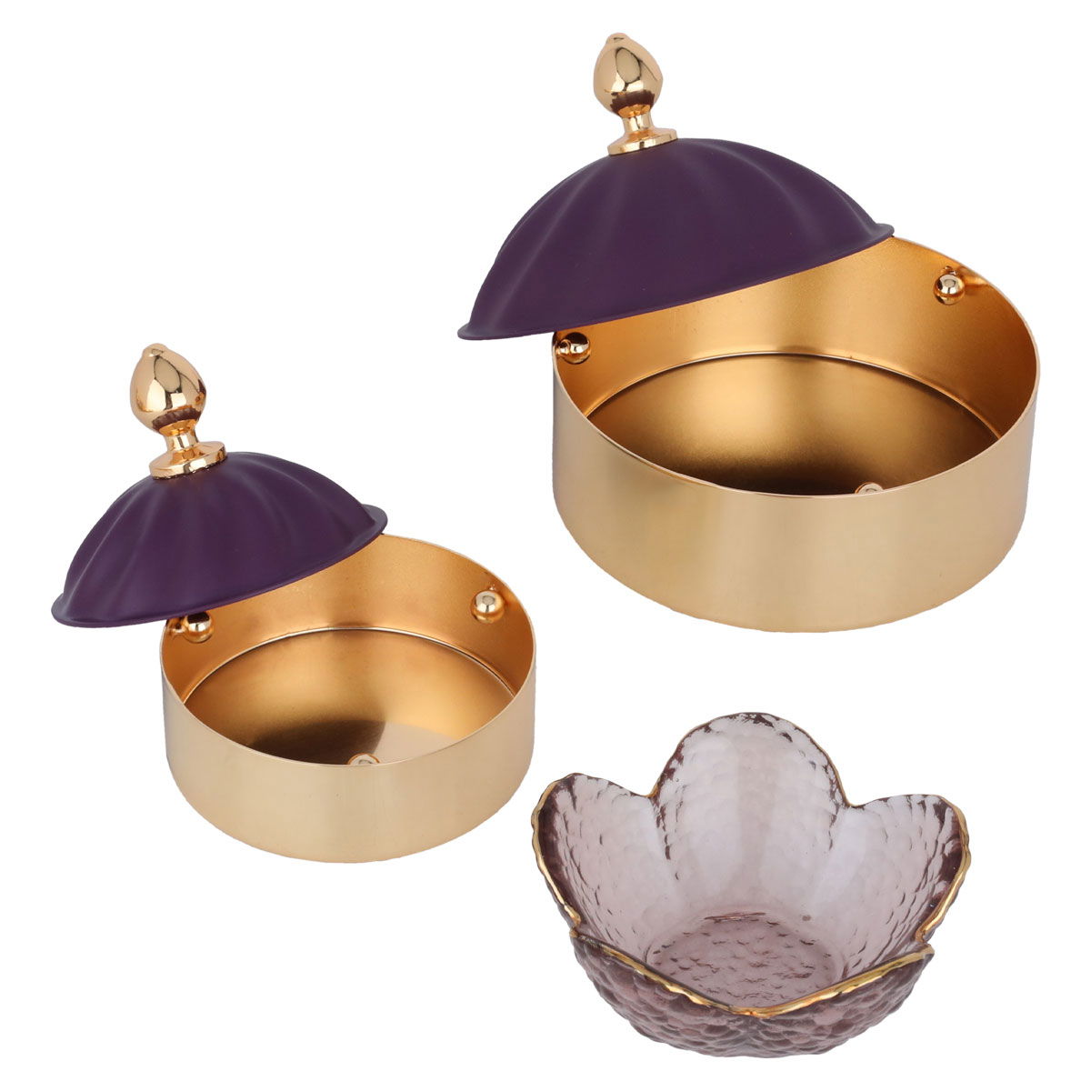 طقم طوفرية مع تمرية استيل السيف غاليري، 5 قطع، مستطيل - ذهبي product image 3