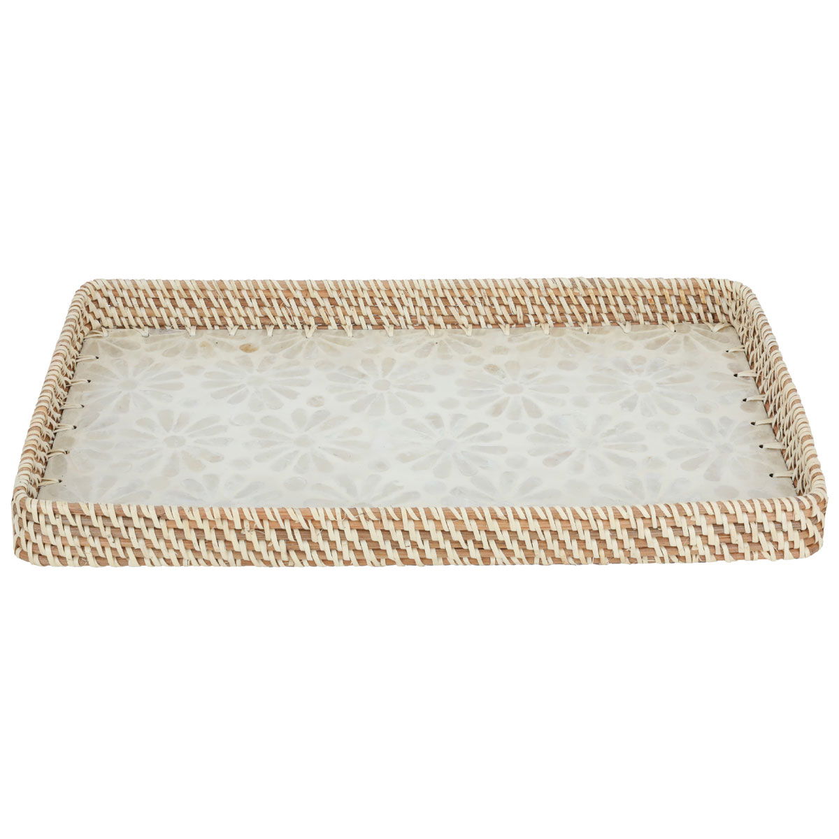 Al Saif Gallery wicker tofareya, 48 x 39 x 5 cm, rectangular, large - beige product image 2