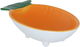 Al Saif Gallery Porcelain Serving Plate, 19 x 10.4 x 4.8 cm, Carrot Shape - Orange/White product image 2