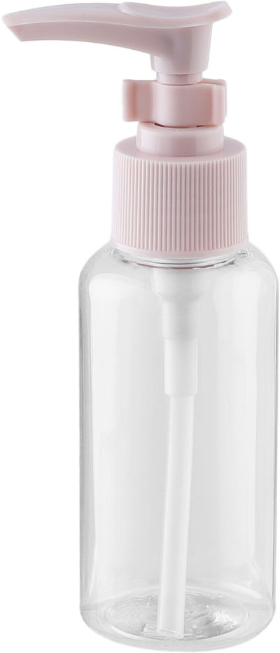 Saifso Plastic Travel Bottle Set with Case, 80ml, Clear Pink product image 2