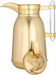 Al Saif Gallery Shahad thermos set, 1 liter, thermal glass inner shell, plastic outer shell, 2 pieces - gold product image 5