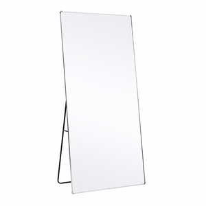 مراية ستاند زجاج، 180×70 سم، ستاند معدن - فضي product image 2