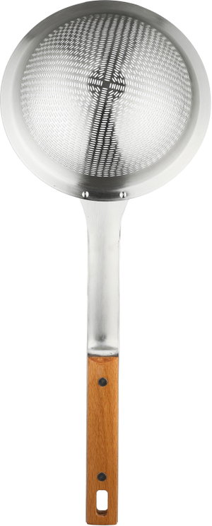 Safa Stainless Steel Food Strainer, 16x41 cm - Wood Grain Silver product image 2
