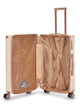 طقم شنط سفر ABS ليمرا، 6 مقاسات، 4 عجلات، WM-238 - بيج ذهبي product image 7