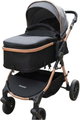 عربة اطفال قابلة للعكس فان مومنت، مظلة قابلة للتعديل، تصميم افقي - رمادي product image 1