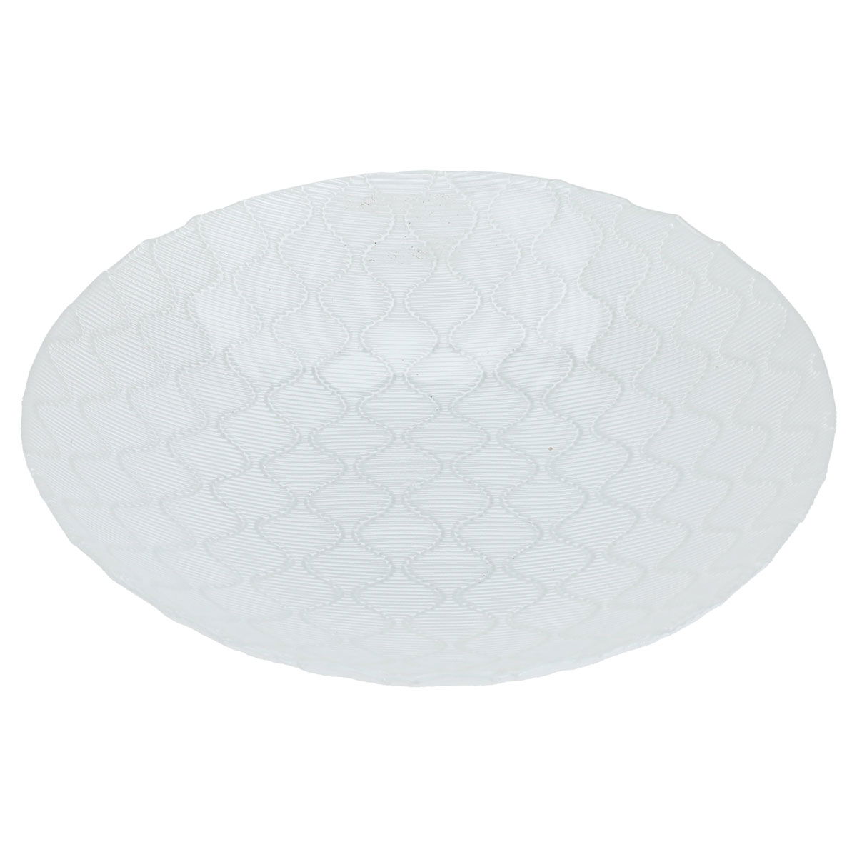 Al Saif Gallery Glass Serving Plate, 30X30X6 Cm - White product image