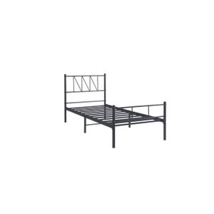 سرير هيكل حديد، 190×70×70 سم - أسود product image 2