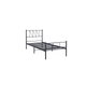 سرير هيكل حديد، 190×70×70 سم - أسود product image 2