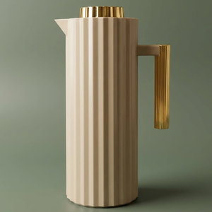 Timeless Rawaa Thermos, 1 liter, thermal glass inner container, plastic outer shell - light brown product image