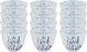 Saif Plus Saudi Arabian Opal Coffee Cup Set, 12 Pieces, Large Size - White Blue product image 1