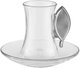 Al Saif Gallery Al Ola Thermos Set, 21 Pieces, with Serving Tray, Tea & Coffee Cups - Glossy Black product image 4