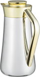 Al-Saif Gallery  Al-Huda Stainless Steel Thermos, 1 Liter, Gold Handle, Push Button - Shiny Silver product image 3