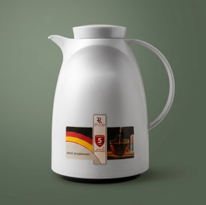 Alrhine Marcotec thermos, 350 ml, glass inner container, plastic outer shell - white product image