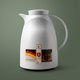 Alrhine Marcotec thermos, 350 ml, glass inner container, plastic outer shell - white product image 1