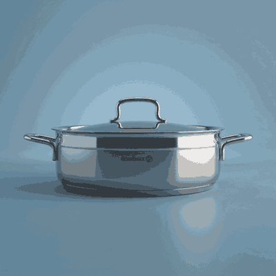 قدر ستاينلس استيل كوركماز الفا، 28×9 سم - فضي product image 1