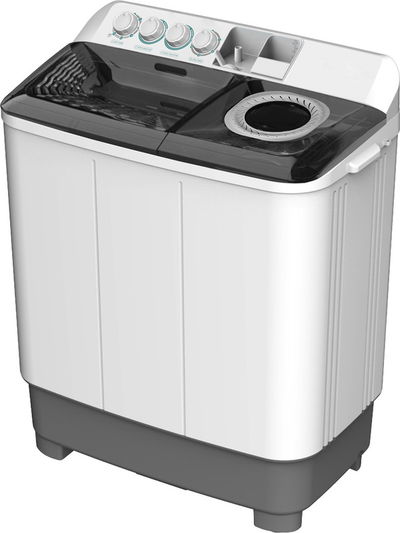 Edison EDSTT14NW Semi-Automatic Washing Machine, 14 kg, Twin Tub, Top Load - White Gray product image 1