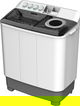 Edison EDSTT14NW Semi-Automatic Washing Machine, 14 kg, Twin Tub, Top Load - White Gray product image 1