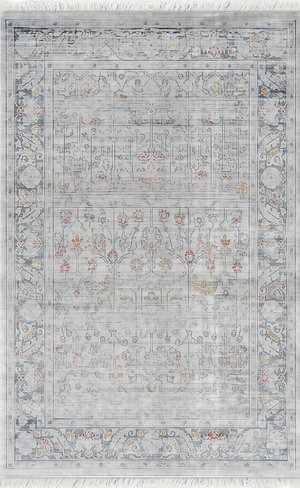 سجادة إيثار بوليستر و بولي بروبيلين القفاري، 3×4 متر - رمادي product image