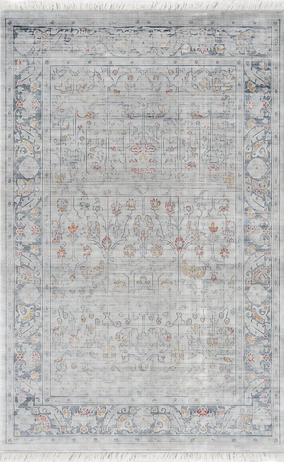 سجادة إيثار بوليستر و بولي بروبيلين القفاري، 3×4 متر - رمادي product image 1