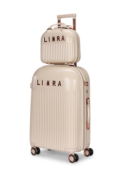 Limra WM-21 ABS Luggage Set, 6 Sizes, 4 Wheels, Combination Lock - Beige product image 2
