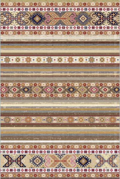 سجاده بشاير شكل مستطيل، 1.65×2.60 سم، صنع آلياً - بيج product image 1