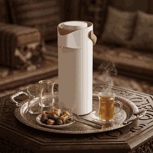 Glory Hospitality Thermos, 1.9 liters, glass inner container, plastic outer shell - beige product image 2