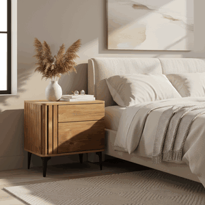 كومدينه خشب ام دي اف، 55×40×40 سم، 2 درج - خشب ام دي افي غامق product image 2