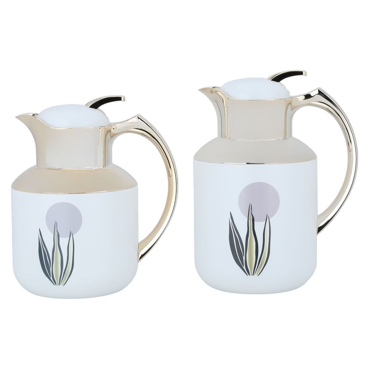 Florya Pro Al Saif Gallery Thermos Set, 1/0.5 Liter - Golden White product image