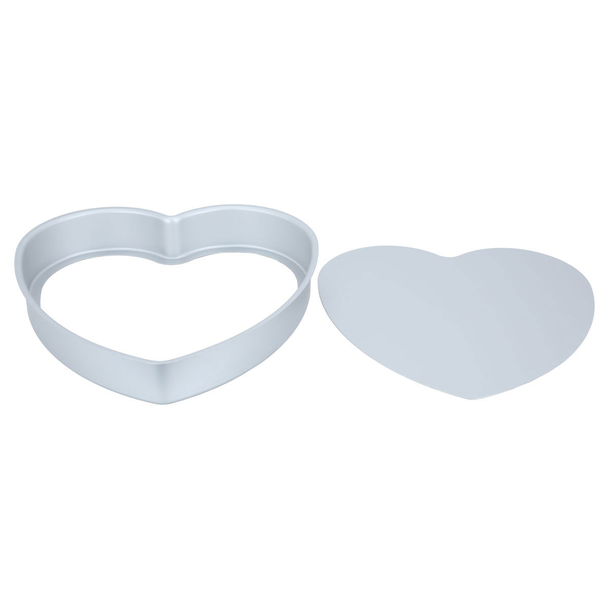 Al Saif Gallery Aluminum Cake Mold 12x2 Inch, Heart - Silver product image 2