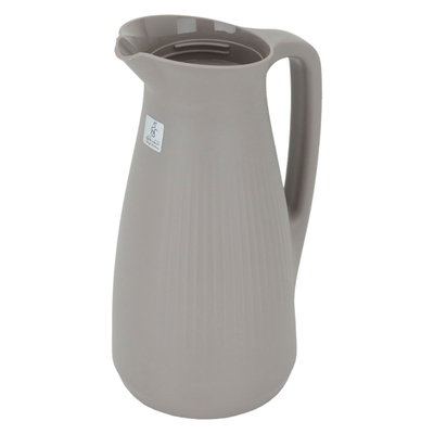 ترمس منال تايملس، 1 لتر، ضغاط، حافظة داخلية زجاج حراري - رمادي product image 4