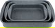 Hascevher Granite Oven Trays Set, 3 Pieces, Turkish, Rectangular - Dark Gray product image 4