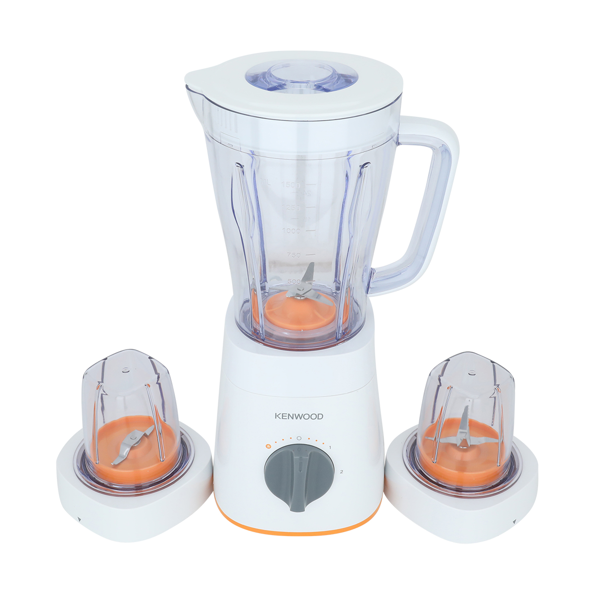 خلاط كهربائي كينود، 500 واط، 2 لتر، مع مطحتين - ابيض product image 2
