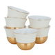 Al Saif Gallery Porcelain Coffee Cups Set, 6 Pieces - White Golden product image 1