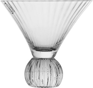 Glass dessert cup with a Saif Gallery base, 12.2 x 3.7 x 11.1 cm - transparent product image 2